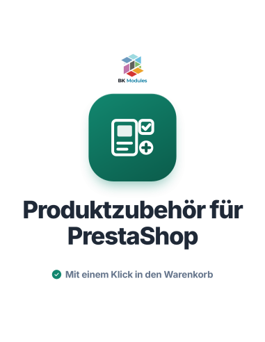 Produktzubehör für PrestaShop: Ergänzungen je Kombination