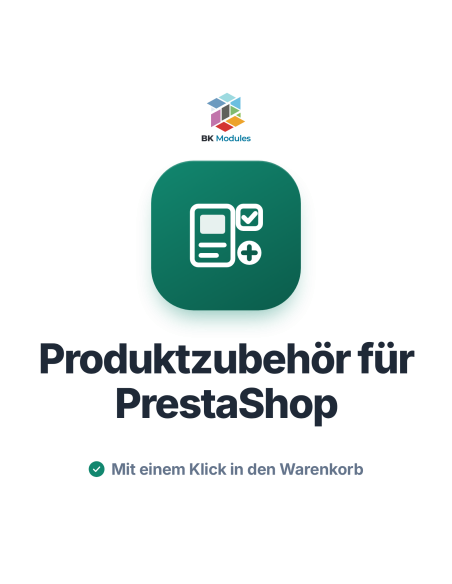 Produktzubehör für PrestaShop: Ergänzungen je Kombination