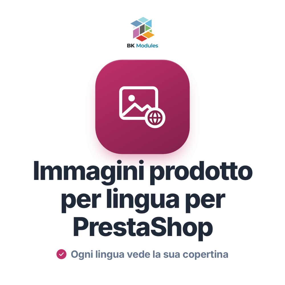 Immagini Prodotto per Lingua per PrestaShop