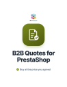 B2B quotes module for PrestaShop: quote request, offer and purchase at the agreed price