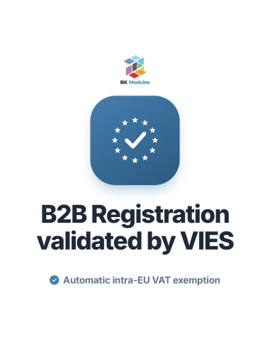 Module B2B PrestaShop : validation VIES et exonération de TVA