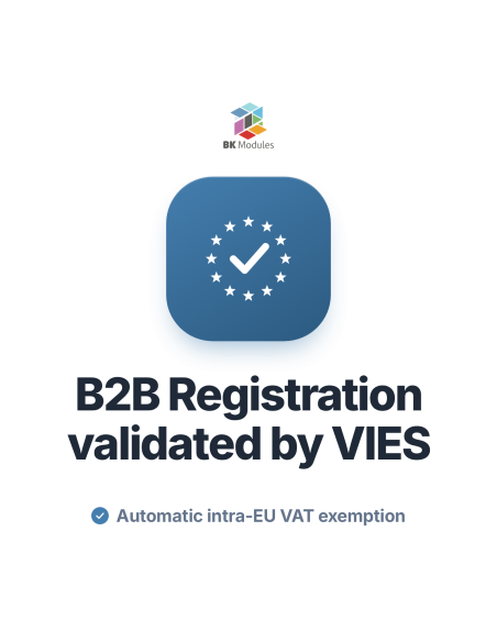 Module B2B PrestaShop : validation VIES et exonération de TVA