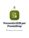 Modulo preventivi B2B per PrestaShop: richiesta di preventivo, offerta e acquisto al prezzo concordato