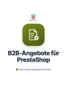 B2B-Angebotsmodul für PrestaShop: Angebotsanfrage, Angebot und Kauf zum vereinbarten Preis