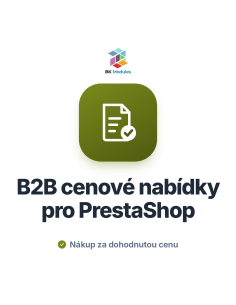 B2B cenové nabídky pro PrestaShop