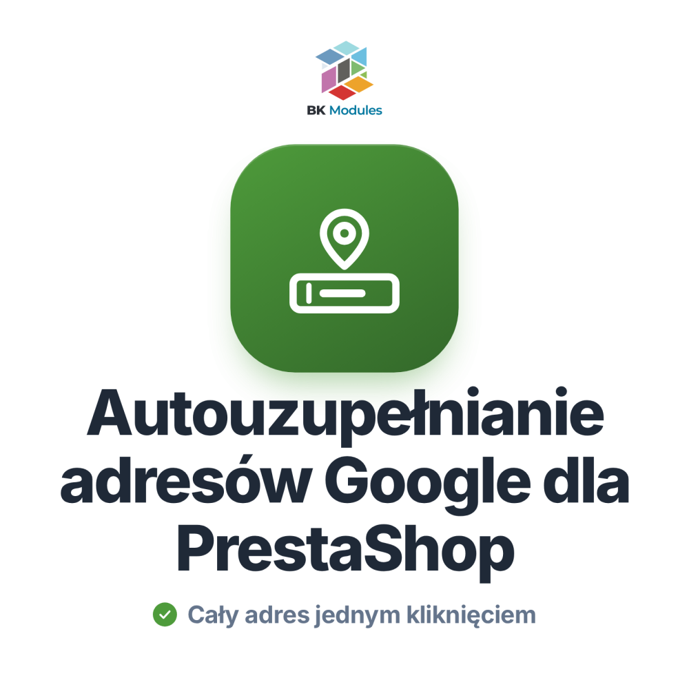 Moduł autouzupełniania adresów Google dla PrestaShop