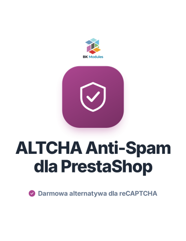 Moduł antyspamowy ALTCHA dla PrestaShop, alternatywa dla reCAPTCHA