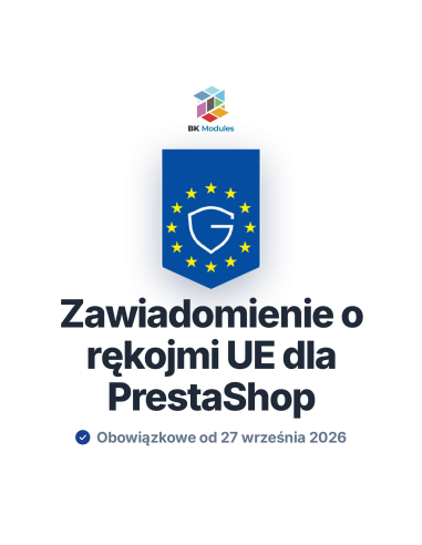 Moduł zawiadomienia o rękojmi UE dla PrestaShop