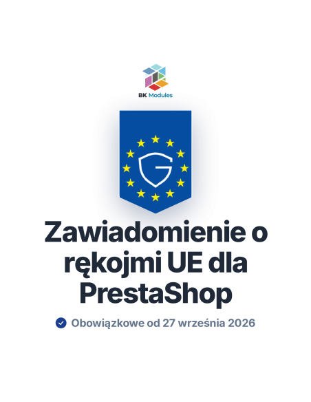Moduł zawiadomienia o rękojmi UE dla PrestaShop