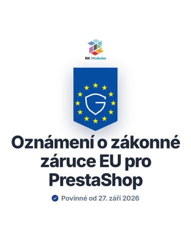 Modul oznámení o zákonné záruce EU pro PrestaShop