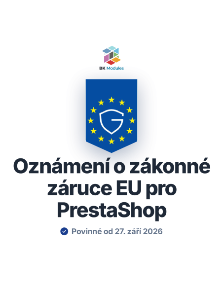 Modul oznámení o zákonné záruce EU pro PrestaShop