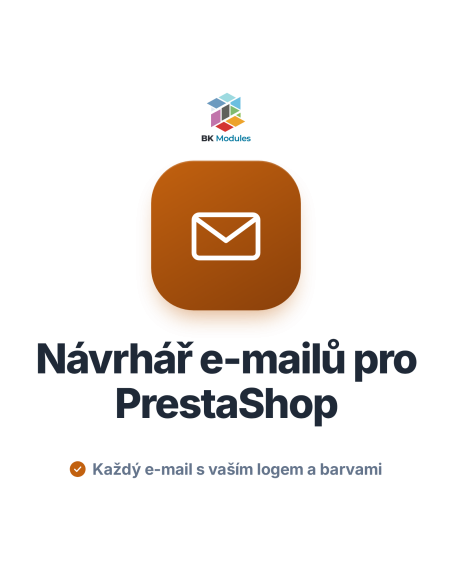 Návrhář e-mailů pro PrestaShop: záhlaví, zápatí a šablony