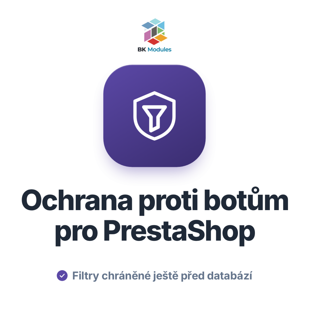 Ochrana proti botům pro PrestaShop: štít fasetového vyhledávání a limit požadavků
