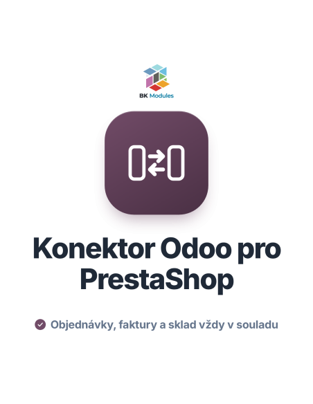 Konektor Odoo PrestaShop: synchronizace objednávek, faktur a skladu