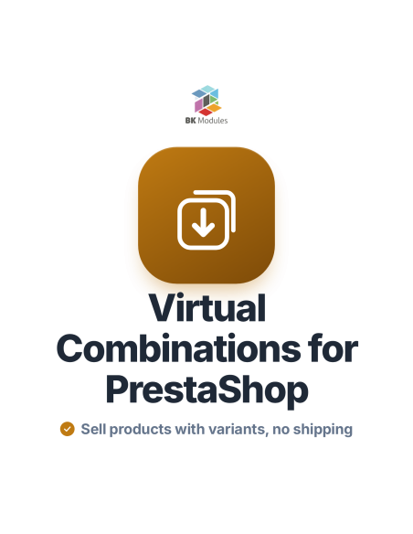 Módulo Productos Virtuales con Combinaciones para PrestaShop