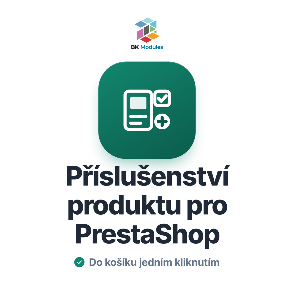 Příslušenství produktu pro PrestaShop: doplňky podle kombinace