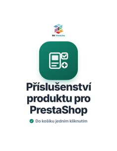 Příslušenství produktu pro PrestaShop: doplňky podle kombinace