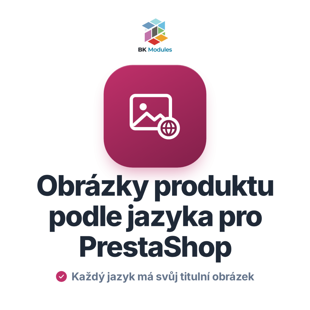 Obrázky produktu podle jazyka pro PrestaShop