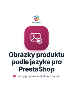 Obrázky produktu podle jazyka pro PrestaShop: titulní obrázek v každém jazyce