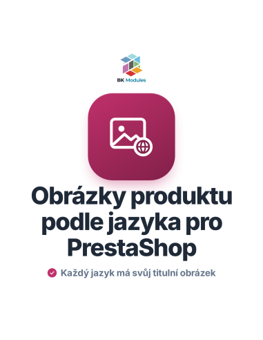 Obrázky produktu podle jazyka pro PrestaShop