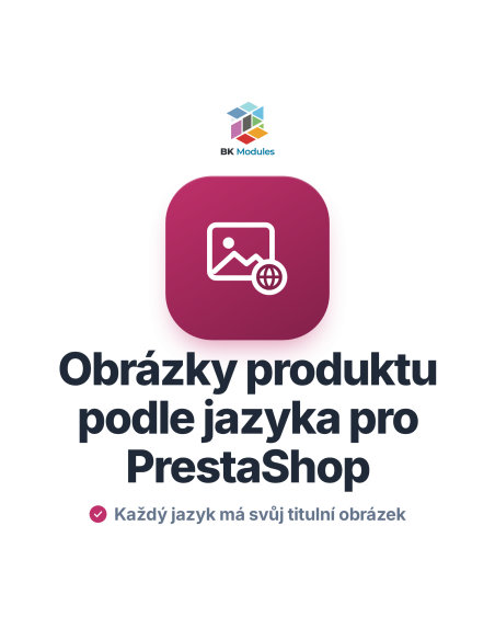 Obrázky produktu podle jazyka pro PrestaShop