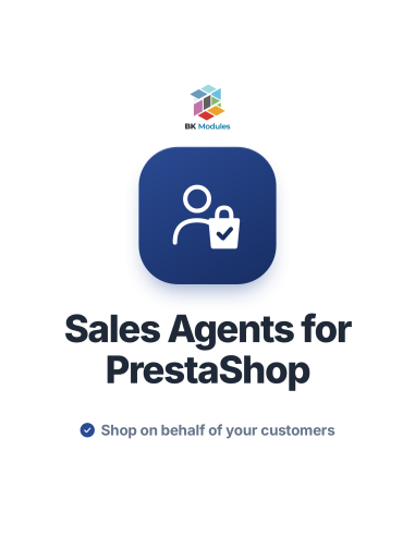 Sales agents module for PrestaShop: the sales agent shops on behalf of their customer, with discount and commission