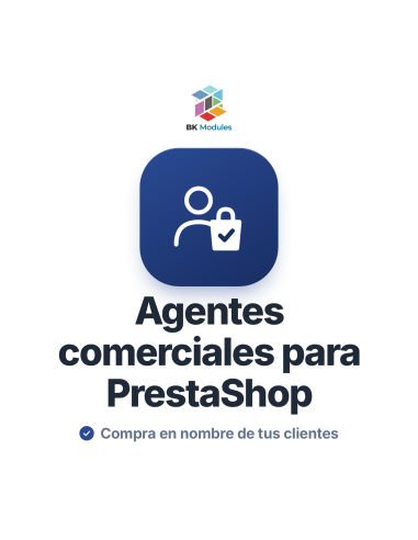 Módulo de agentes comerciales para PrestaShop: el comercial compra en nombre de su cliente, con descuento y comisión