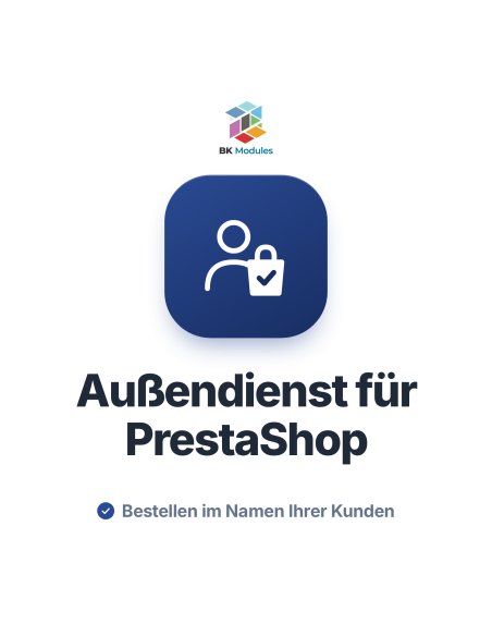 Außendienst-Modul für PrestaShop: Der Mitarbeiter bestellt im Namen seines Kunden, mit Rabatt und Provision
