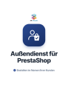 Außendienst-Modul für PrestaShop: Der Mitarbeiter bestellt im Namen seines Kunden, mit Rabatt und Provision