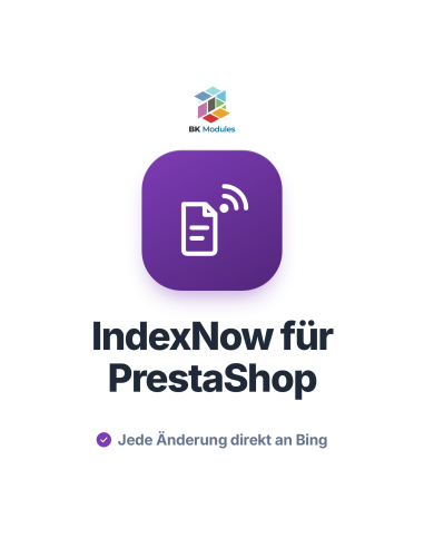 PrestaShop-Modul für schnelle Bing-Indexierung Ihrer Produkte per IndexNow