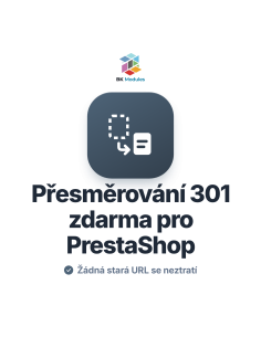 Přesměrování 301 zdarma pro PrestaShop: opravte chyby 404 bez ztráty pozic