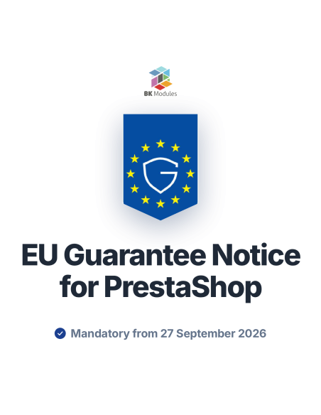 EU guarantee notice module for PrestaShop