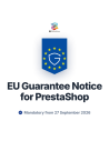 Modulo di avviso di garanzia UE per PrestaShop