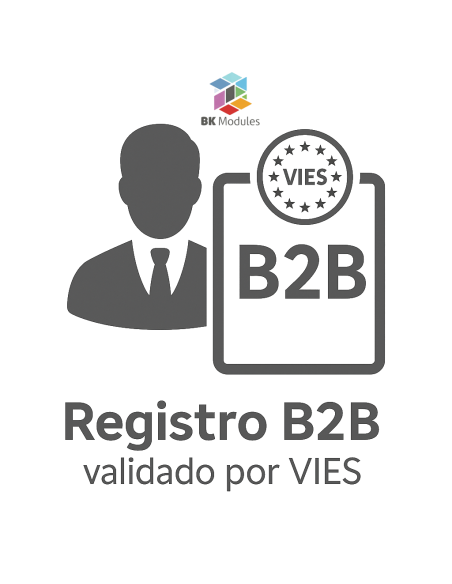 Módulo B2B con Validación VIES y Exención IVA Intra-comunitario para PrestaShop
