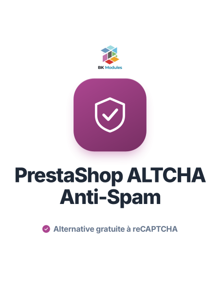Module anti-spam ALTCHA pour PrestaShop, alternative à reCAPTCHA