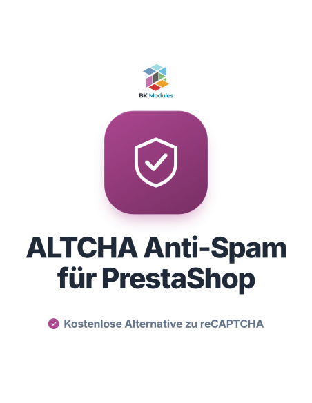 ALTCHA-Spamschutz ohne Cookies für PrestaShop