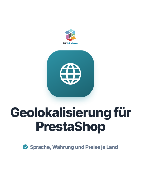 Geolokalisierungsmodul für PrestaShop: Preise, Währung und Sprache je Land