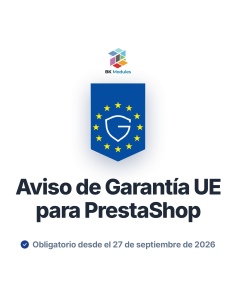 Aviso de Garantía UE para PrestaShop — Reglamento (UE) 2025/1960