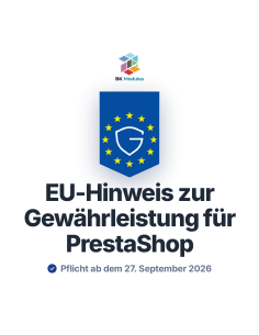 EU-Gewährleistungshinweis für PrestaShop — Verordnung (EU) 2025/1960