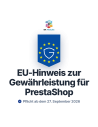 EU-Gewährleistungshinweis-Modul für PrestaShop