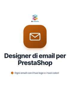 Designer di Email per PrestaShop: Intestazione, Piè di pagina e Modelli