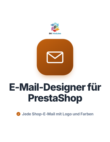 E-Mail-Designer für PrestaShop: Kopfzeile, Fußzeile und Vorlagen