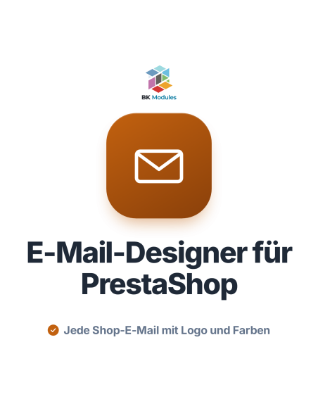E-Mail-Designer für PrestaShop: Kopfzeile, Fußzeile und Vorlagen