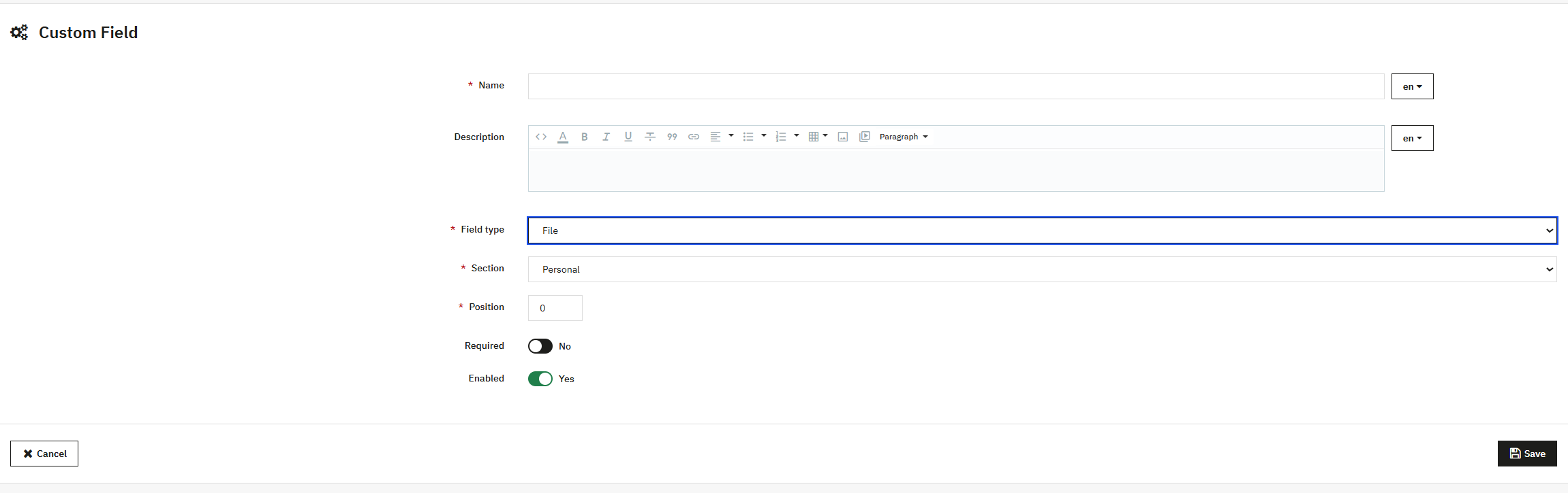 Custom Fields Creator
