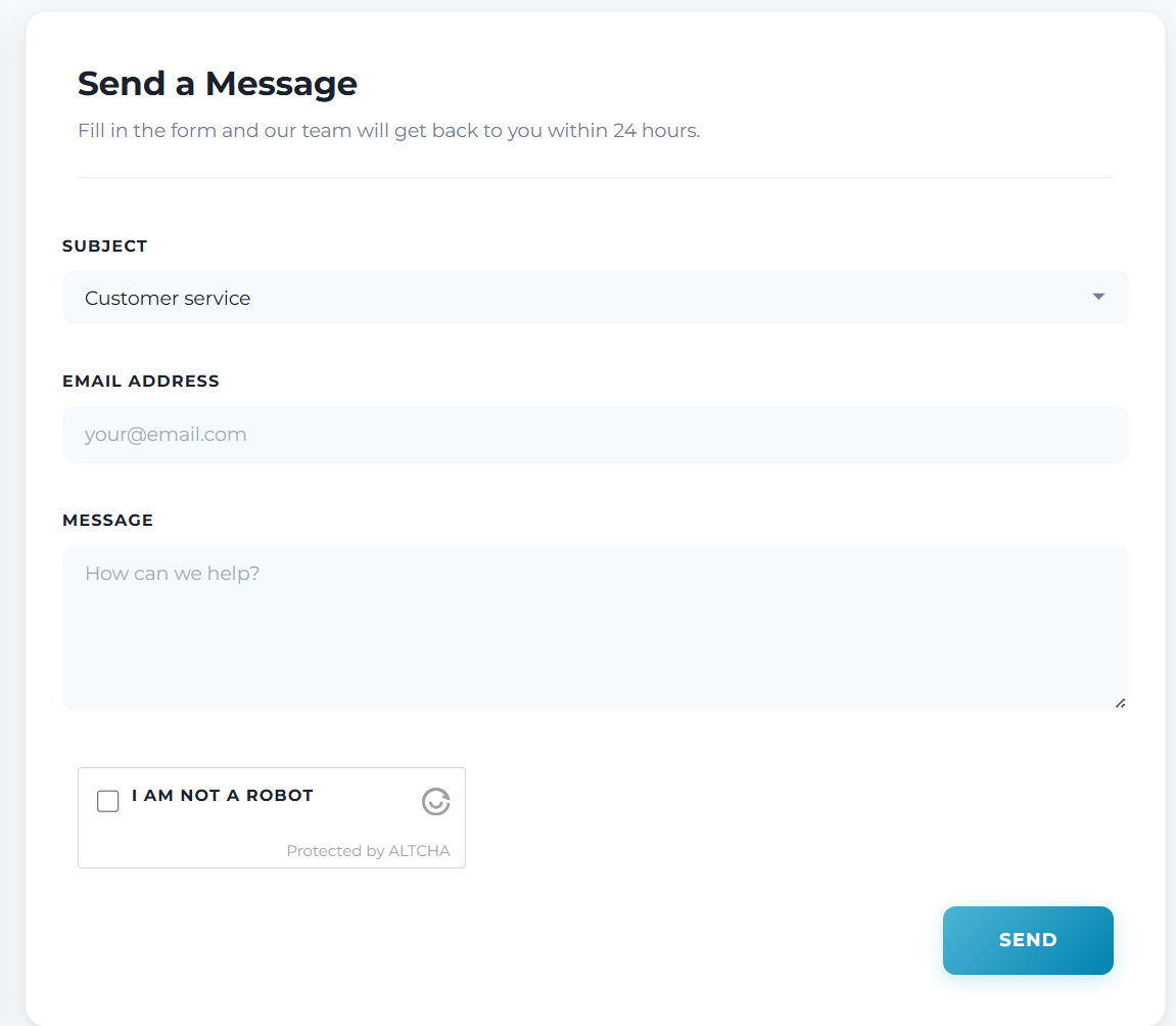 ALTCHA anti-spam widget in PrestaShop form