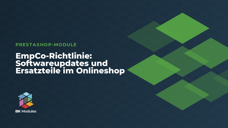 EmpCo-Richtlinie: Softwareupdates und Ersatzteile im Onlineshop