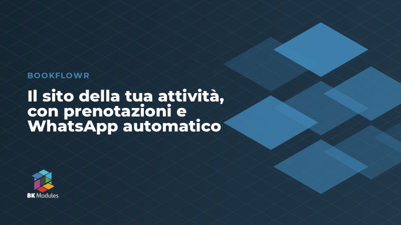 Il sito della tua attività, con prenotazioni e WhatsApp automatico