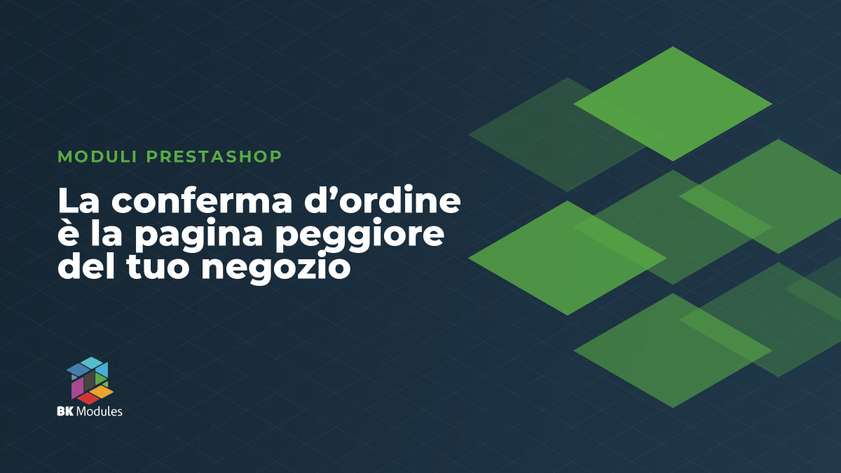 La conferma d’ordine è la pagina peggiore del tuo negozio